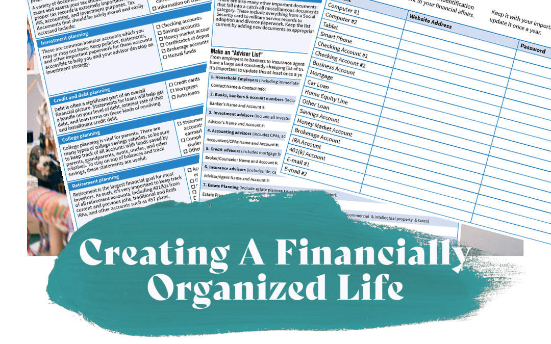 Creating a Financially Organized Life